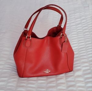 Coach Crossbody Red Leather Handbag